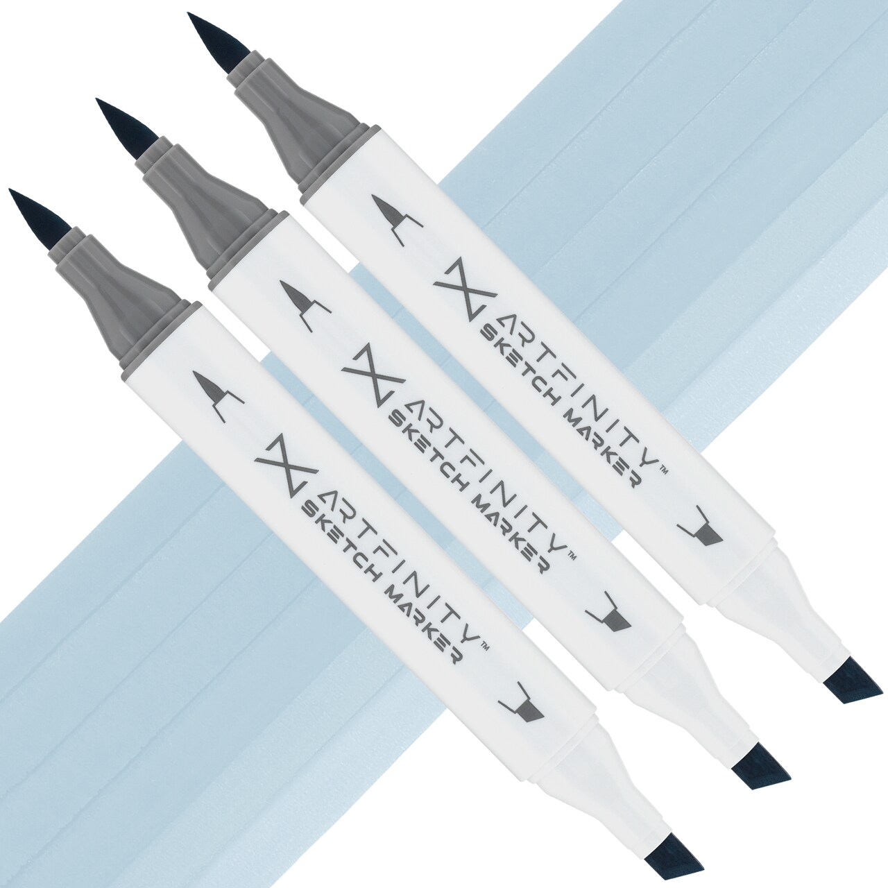 Artfinity Sketch Marker Sets - Set of 3 - Himalaya B8-3, Vibrant, Professional, Dye-Based Alcohol Markers for Artists, Drawing, Travel, & More
